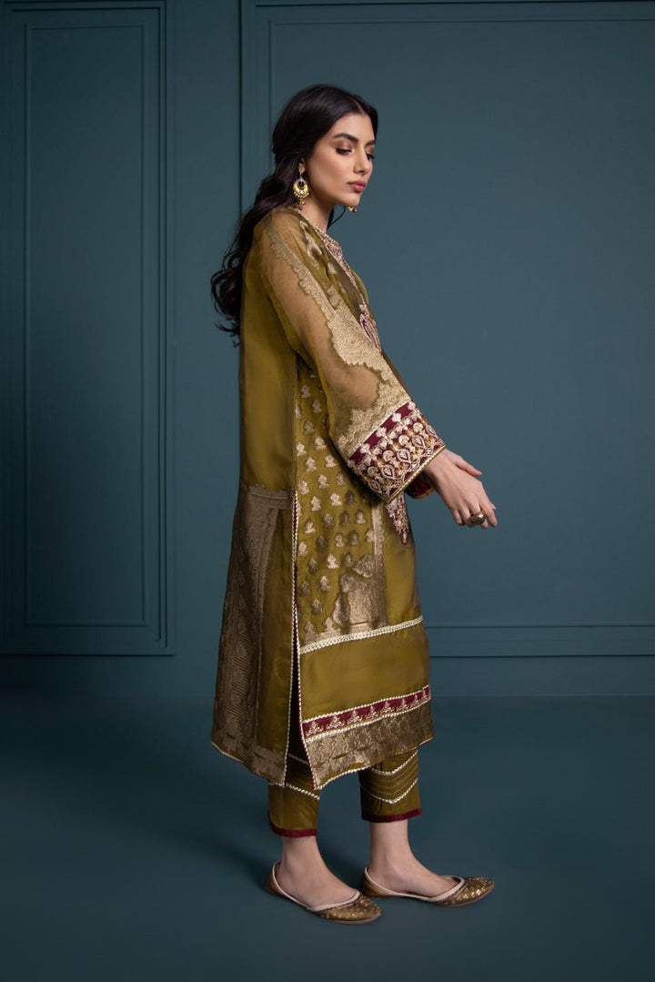 Sapphire-2 Piece - Embroidered Jacquard Suit