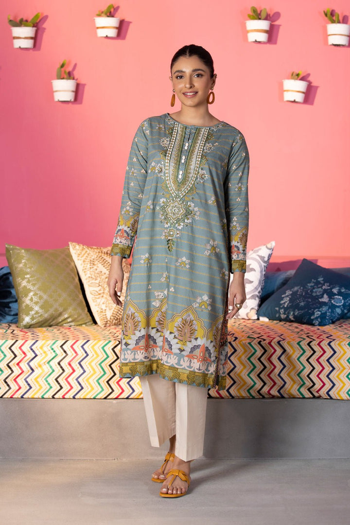 Sapphire- Embroidered Lawn Shirt