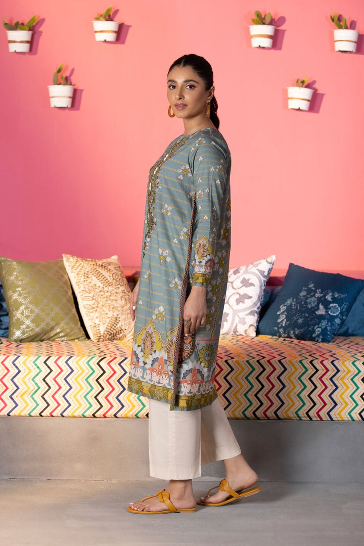 Sapphire- Embroidered Lawn Shirt