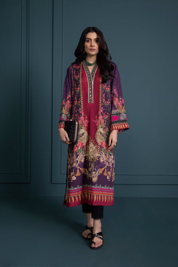 Sapphire Embellished Zari Lawn Shirt