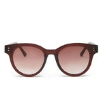 Forever 21- Burgundy Round Plastic Tinted Sunglasses For Women by Bagallery Deals priced at #price# | Bagallery Deals
