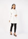 Nine90nine- Mini Shirt Dress - White