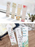 Shein- 30pcs Plant Print Random Bookmark