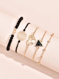 Shein- Bracelet with 5 heart details