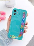 Shein- Colorful Hand Strap Phone Case