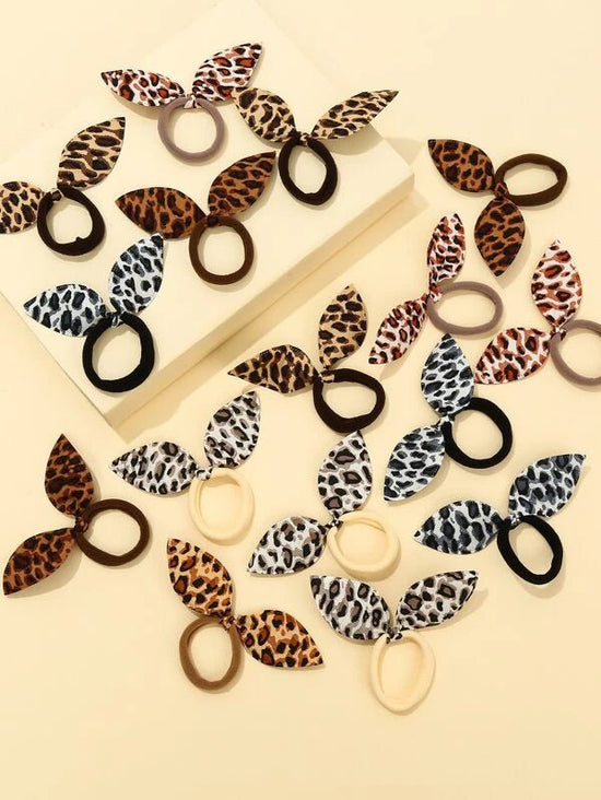 Shein- Leopard print hair tie 16 pieces