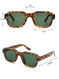 Shein- Tortoiseshell Print Square Frame Fashion Glasses