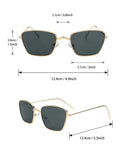 Shein- Metal Frame Fashion Glasses