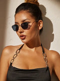 Shein- Metal Frame Fashion Glasses