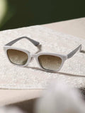 Shein - Rivet Detail Sunglasses