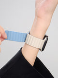 Shein - Two Tone Magnetic Watchband Compatible With Apple Watch