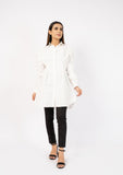 Nine90nine- Mini Shirt Dress - White