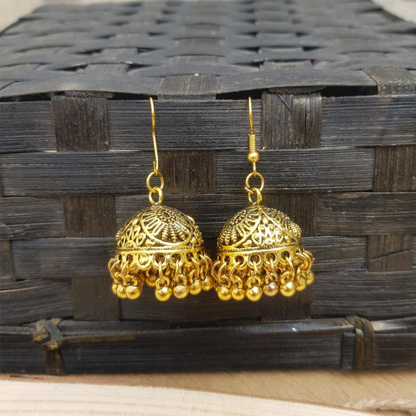 Raviiga- Classic Golden Bell Small Jhumka