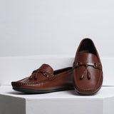 VYBE - Bow Leather Loafer- Brown