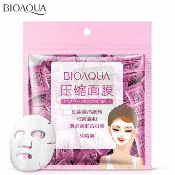 BIOAQUA- Compressed Facial Mask (Pack of 50)