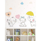 Shein- Kids Elephant Print Wall Sticker