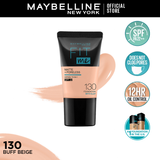 Maybelline New York- Fit Me Matte & Poreless Liquid Foundation 18ml Mini Tube - 130 Buff Beige - For Normal to Oily Skin