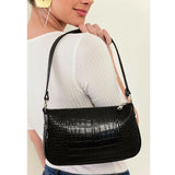 Moon Bag- Kroko Pattern Baguette Bag 20YV1131 by Trendyol priced at #price# | Bagallery Deals