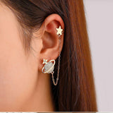 Shein- Fashion Jewellery 1 Pair Stylish Star Chain Earring