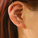 Shein- Fashion Jewelry 1 Pair Of New Cubic Zircon Crystal Hoop Earrings For Women