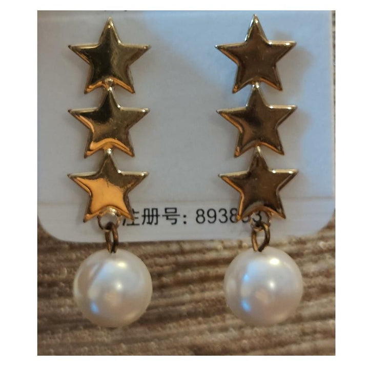 Ayzel- Star EarRings - Golden