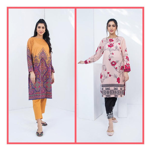 Keshia- Stitched Printed Kurti Bundle 21