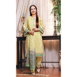 Gul Ahmed- 3PC Embroidered Lawn Unstitched Suit CL-22020