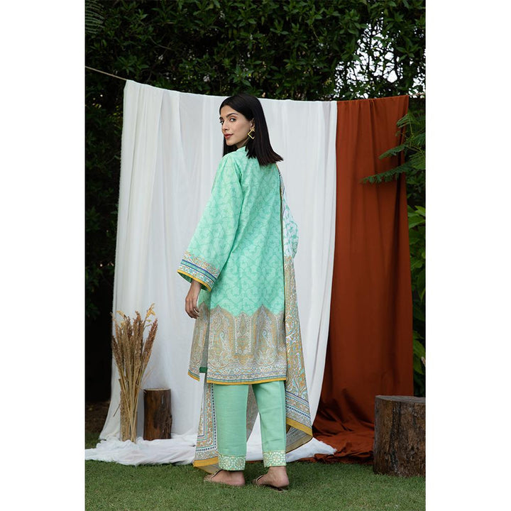 Zellbury- Dgital Printed Embroidered Khaddar Shirt, Khaddar Dupatta & Khaddar Trouser WUW21E30123