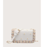 Shein- Faux Pearl & Daisy Decor Crossbody Bag
