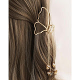 Shein - Butterfly Pendant Hair Claw