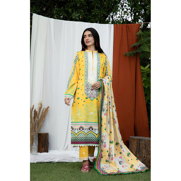 Zellbury- Dgital Printed Embroidered Khaddar Shirt, Khaddar Dupatta & Khaddar Trouser WUW21E30125