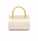 Charles & Keith- Two-Tone Double Top Handle Structured Bag- White by Bagallery Deals priced at #price# | Bagallery Deals
