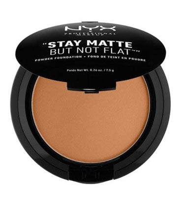 NYX Professional Makeup- Stay Matte But Not Flat Powder Foundation, 18.5 Deep Olive