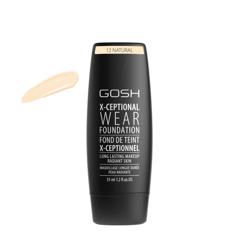 Gosh- X-ceptional Wear Makeup - 12 Natural - 35 ml by Bays International priced at #price# | Bagallery Deals