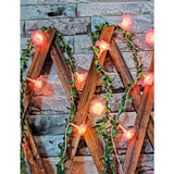 Shein- 1pc String Light With 10pcs Rose Bulb