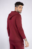 Sclothers- Maroon Camo Embroidered Hoodie - W21 - MH0020R