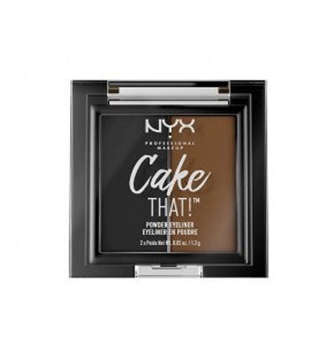 NYX Professional Makeup Cake That Powder Eyeliner 01 Black and Brown