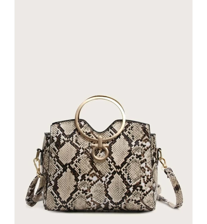 Shein- Snakeskin Pattern Satchel Bag by Bagallery Deals priced at #price# | Bagallery Deals