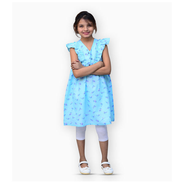 Kids Polo- Frock - Light Blue