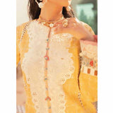 Hemline By Mushq- Embroidered Lawn Suits Unstitched 3 Piece MQ22SS HM22-08A Gold Finch