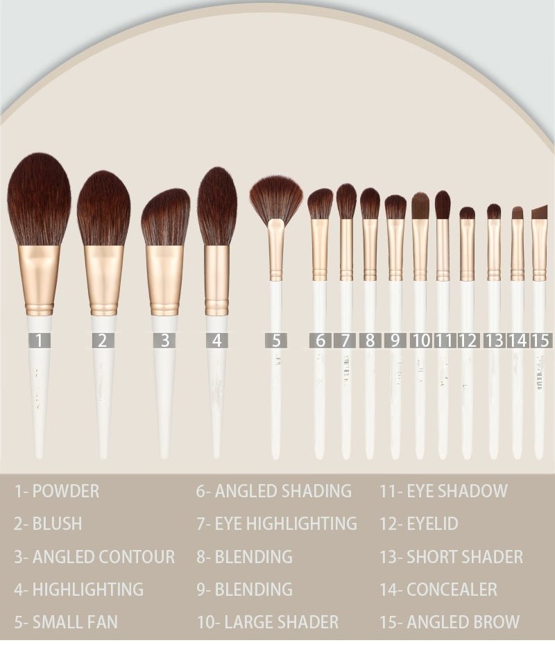 The Original Premium Quality 15 Pcs Make Up Brushes