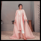Santoor Raag Bilahari - Pink - Three Piece Stitched