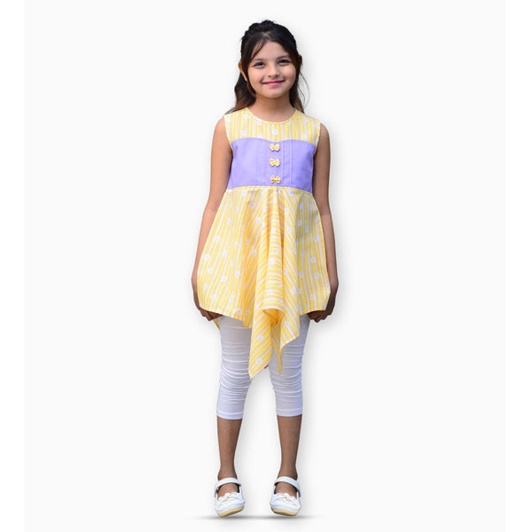 Kids Polo- Frock - Yellow