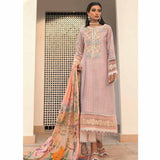 Hemline By Mushq- Embroidered Lawn Suits Unstitched 3 Piece MQ22SS HM22-04B- Pink Suede
