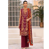 Roheenaz Embroidered Lawn Suits Unstitched 3 Piece RO22L 2 RNZ22S 02A