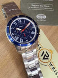 Fossil- Men’s Chronograph Quartz Stainless Steel Blue Dial 44mm Watch FS5238