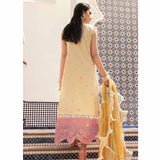 Hemline By Mushq- Embroidered Lawn Suits Unstitched 3 Piece MQ22SS HM22-01B- Peach Peony