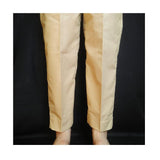 Zardi- Plain Trouser Pant - Cotton - Beige - ZT116