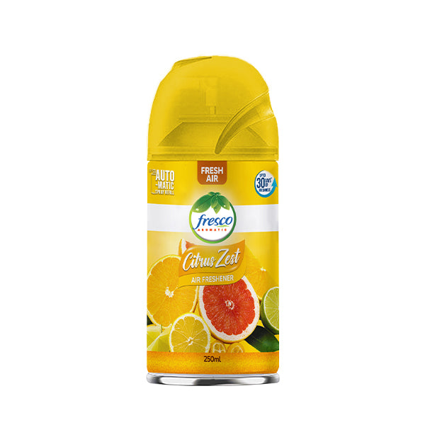 Fresco Air Freshener Aerosol 250Ml Short Can Citrus Zest