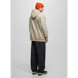 Montivo - Beige Oversized Hoodie with Graphic